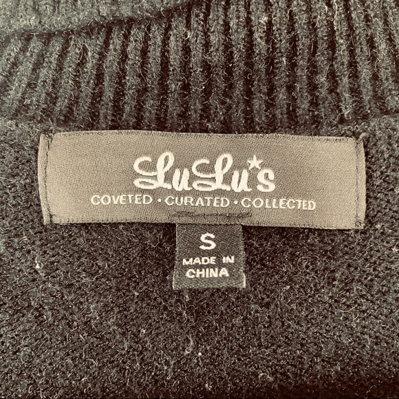 Lulu’s Turtleneck Cut Out Sweater Dress Tunic - Picture 5 of 5